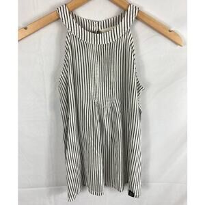 Treasure & Bond Girl's Striped Halter Neck Flowy top S (7/8)